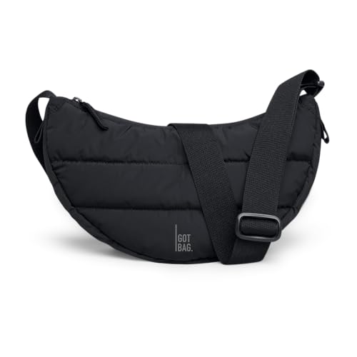 GOT BAG Moon Bag Puffer | Umhängetasche Halbmond Nylon | Stylische Crossbody Bag mit verstellbarem Gurt