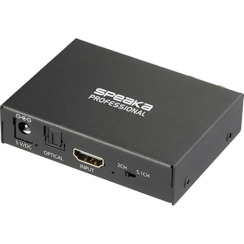 Divisor HDMI Ultra HD SpeaKa con salida de audio para conectar dos monitores a la vez