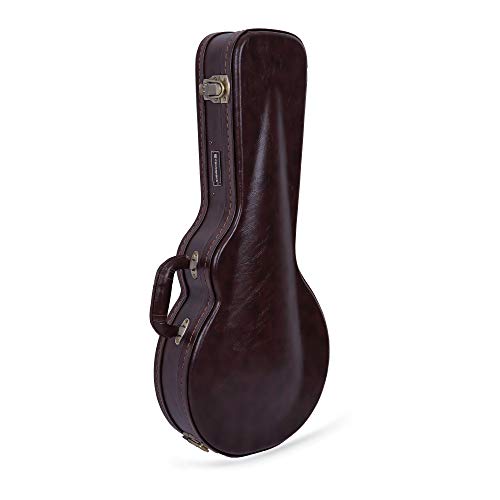Image of Crossrock Vintage Brown Arch-top Wooden case for F Style Mandolin (CRW600MFBR)