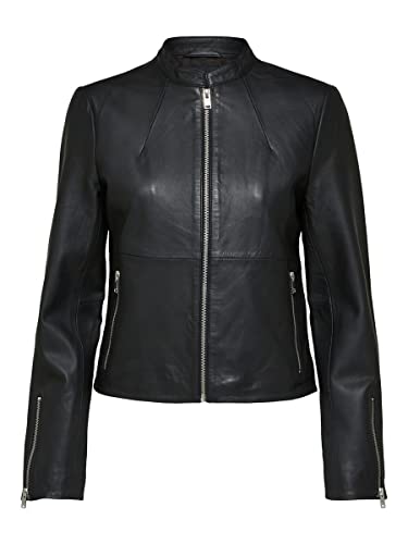 SELECTED FEMME SLFIBI Leather Jacket B Noos