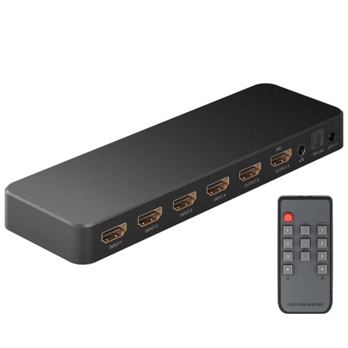 HDMI Matrix Switch para Xbox y PS5 con control a distancia