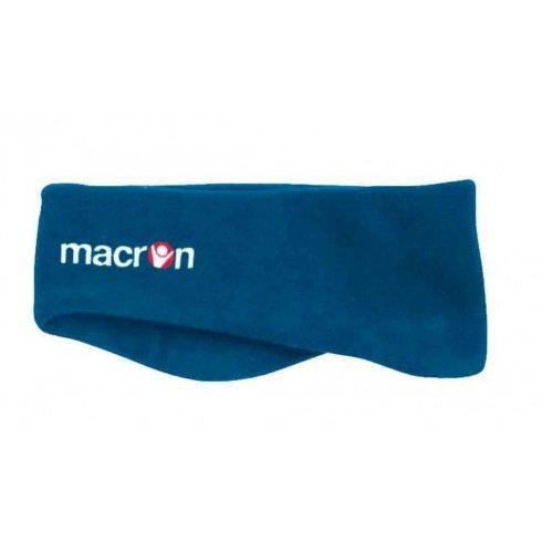 Macron Paraorecchie Eskimo Fascia Frontale Pile Sport Calcio Running Allenamento Blu Royal Azzurro (S)