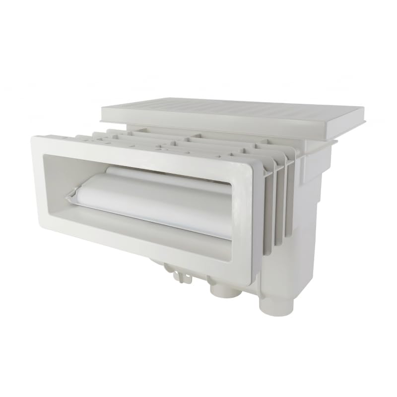 FLUIDRA Skimmers para Piscinas de la Marca Modelo Juego Completo Skimmer UNIK ABS Color Blanco - Cuerpo + Funda + Embellecedor Piscina DE HORMIGÓN SIN Insertos