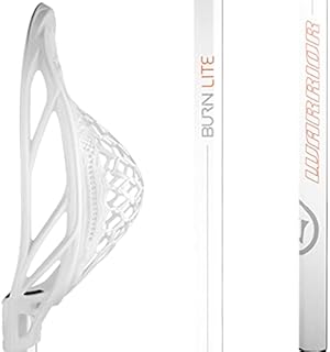 Warrior Sports 2022 Warrior Burn Warp LITE Complete Lacrosse Stick, Defense (Low Whip, White)