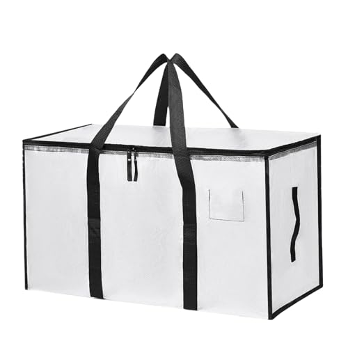 Large carrying case with zippered handle with lid to move supplies heavy duty tote bag to save space and fold mobile bag