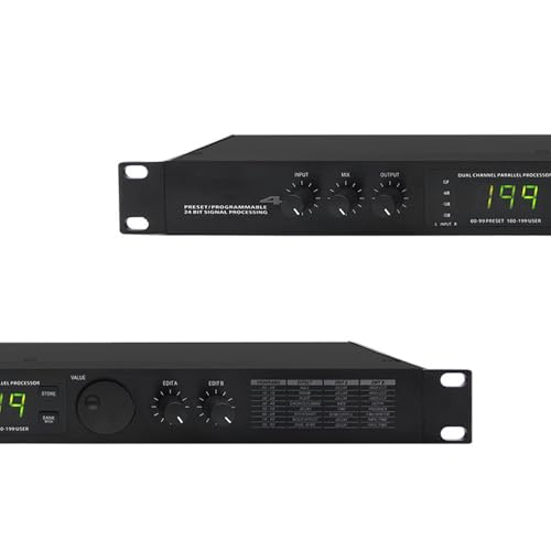 Procesador de Audio Digital, Ecualizador Profesional, Mezclador para Karaoke con Reverberación, Reducción Automática de Ruido, para Actuaciones en Escenario, DJs y Discursos Empresariales miniatura 4