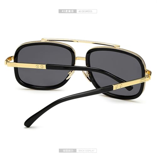 Square Oversized Sunglasses Men Mirror Gradient Women Sun Glasses Male Traveling Gafas de sol female3