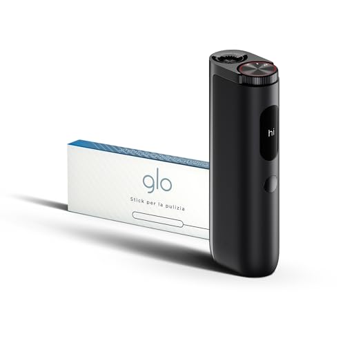 glo HYPER PRO, L'alternativa alla Sigaretta, Ancora più gusto, intensità superiore, 2024, Colore Nero con Bastoncini per pulizia