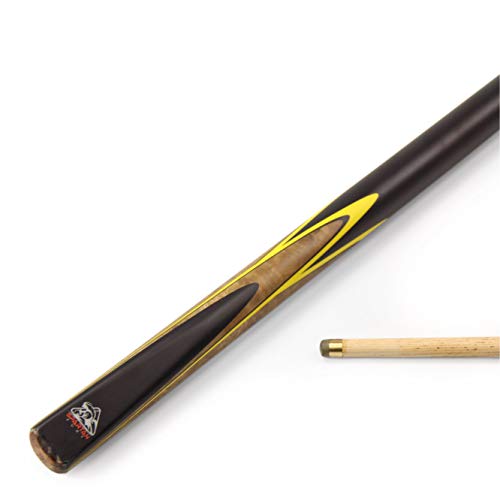 Spartan Fury YELLOW VANQUISH Ash 3/4 Jointed Pool Snooker Cue 9mm Tip