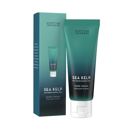 Scottish Fine Soaps Sea Kelp Hand Cream 75ml – Hydrating Shea Butter Hand Cream with Fresh Sea Kelp Fragrance