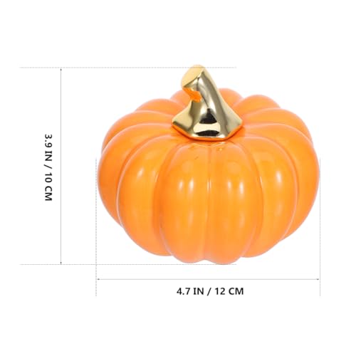 Kisangel Halloween Pumpkin halloweenkürbis dekorative Kürbisse Herbstkürbisfigur Halloween-Tischdekorationen Halloween-Kürbisse Halloween-Wohnkultur Szenenlayout Schreibtisch Statue Zubehör