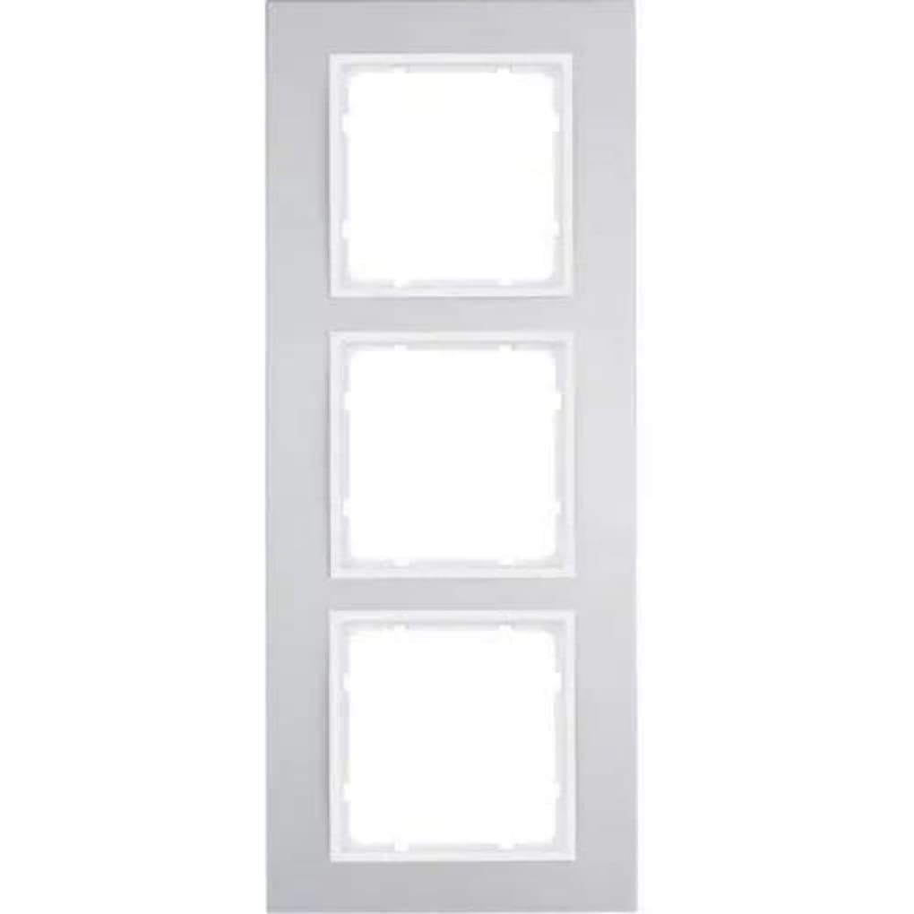Marco B.3 3E cadre de finition triple aluminium et blanc polar anti-traces