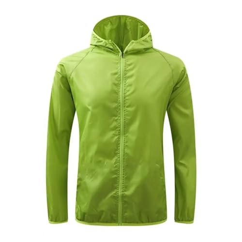 Veste coupe-vent imperméable et anti-UV vêtement de protection solaire à séchage rapide vert