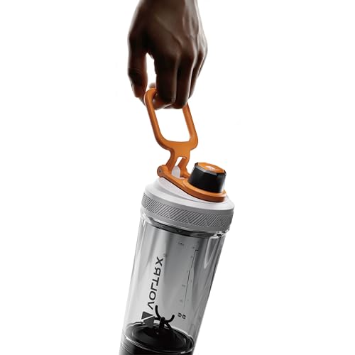 Image of VOLTRX Shaker Bottle, Gallium USB C Rechargeable Electric Protein Shake Mixer, Shaker Cups for Protein Shakes and Meal Replacement Shakes, BPA Free, Made with Tritan, Vivid Yellow, 24oz