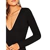 Verdusa-Womens-V-Neck-Long-Sleeve-Bodysuit Verdusa Women's V Neck Long Sleeve Bodysuit Top Black M