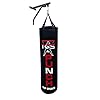 Generic PGS Punching Bag Heavy Home Gym Exercise Equipment for Muay Thai MMA Boxing Training Fitness Workout Kickboxing for Hanging Stand – Unfilled (Full Black, 4FT)