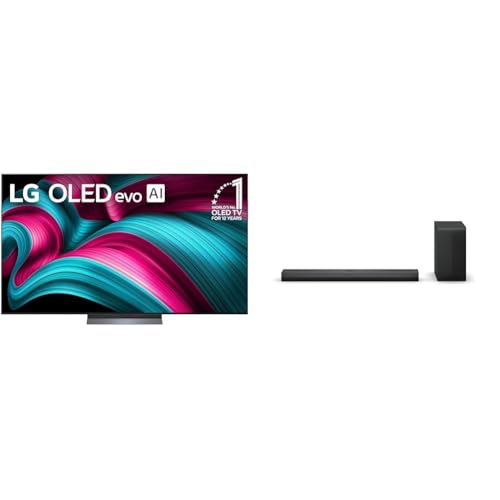 Image of LG 77 inch OLED evo C5 Series 4K Smart TV Bundle with S70TY 3.1.1-Channel Soundbar, Dolby Atmos, Wow Orchestra, Rear Speaker Ready, Wireless Subwoofer