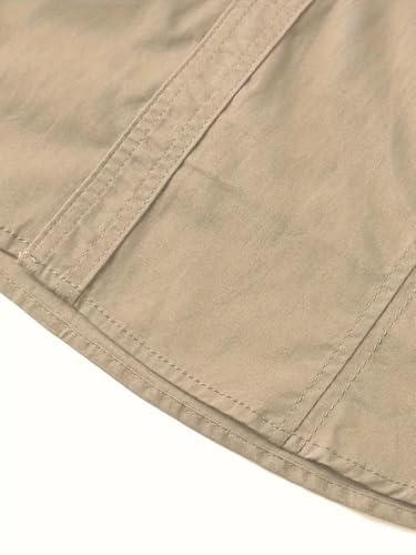 Image of FABRIPPLE Men's Cargo Jacket Shirt | 100% Cotton | 6 Pocket Utility Overshirt | Casual & Outdoor Wear | Breathable & Lightweight Fabric