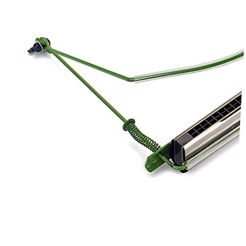JEWEDECO Harmonica Holder for Boys and Girls 10 Holes Harp Rack Neck Holder Metal Frame Harmonica Accessory