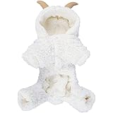 かわいいペットの犬の子犬の服コスプレパーティーの装飾のための暖かい羊の衣装 - XL