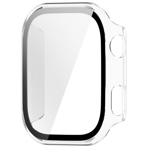 [CYBERGARAGE] For Redmi Watch 6 �P�[�X Watch6 �J�o�[ �t���ʋ����K���X �S�ʕی� �t���ی�P�[�X �P�F/�N���A �t�B������� �n�[�h�P�[�X ���� For �V���I�~ ���b�h�~�[�E�H�b�`6(�N���A)