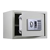 UN RLKHXBS Cassette cassettero con Un di Allarme Chiave di Emergenza Mobile per Ufficio Anti-Timo, Struttura in Acciaio Compatto Economico Safebox
