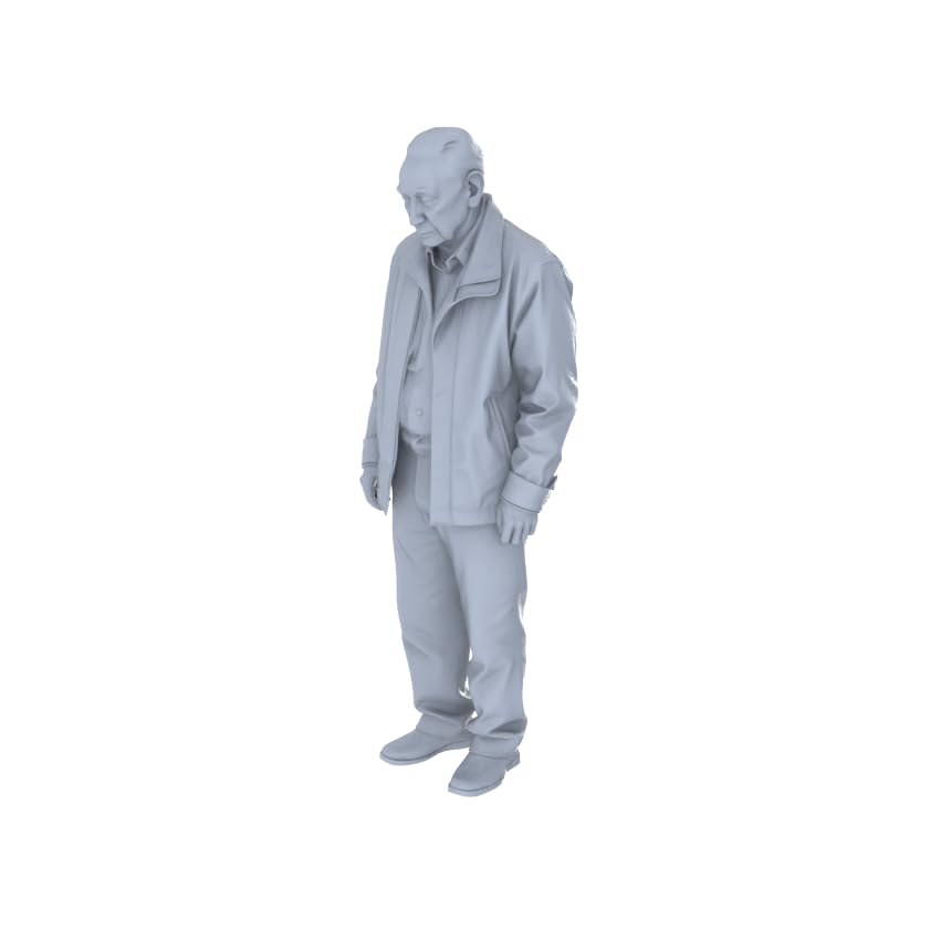MRY-SFW 1/100 Marketplace Ensemble de 3 figurines pour personnes âgées Street Life DIY Peinture