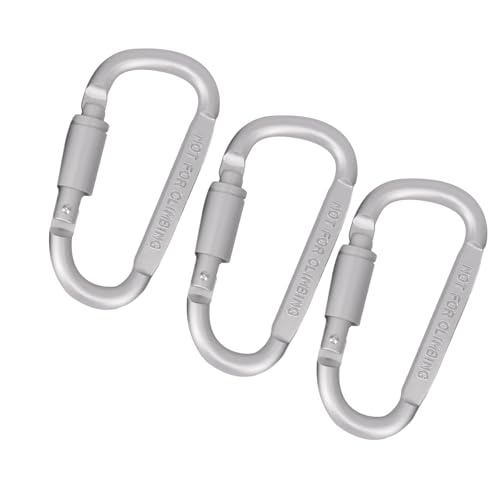 Carabiner Keychains Set Multipurpose Locking Hook Light Weight Strong Karabiner for Outdoor Activity