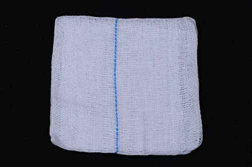 Image of Non-Sterile Absorbent Cotton Gauze Swab | Gauze Swab for Wound Dressing /First Aid /Home (10cm x 10cm x 12ply)