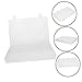 jojofuny 2Pcs Transparent Plastic File Storage Boxes Document Organizer for Cash Savings and Magazines Design for Home and Office Use