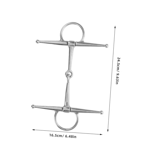 Bocado de acero inoxidable para evitar tirones y mejorar control del caballo 2