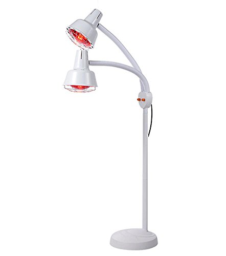 AALAMP Double Head Infrared Heat Lamp IR Red Light Beauty Salon Physiotherapy Therapy