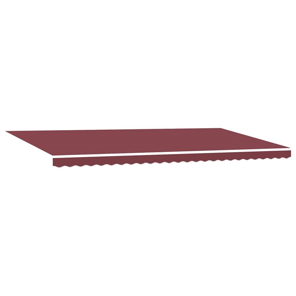 Toldo automático con iluminación LED, color burdeos, 600 x 300 cm, protección solar impermeable, brazo articulado, con sensor de viento, resistente a la intemperie, para terraza, balcón