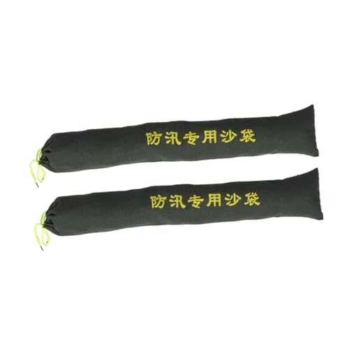 MOLUCKFU 2pcs Flood Control Sandbags Water Activated Flood Barrier Sandless Sandbag for Hurricane Flooding Green Sand Bags Flood Protection Long Sand Bags Expansion Bag Strip Canvas