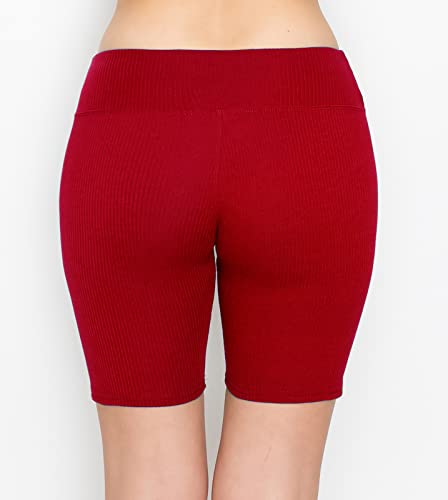 Image of ALWAYS Faux Leather Shorts - High Waist Active Stretch Yoga Short Pants for Women