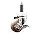 Service Caster Brand 3.5 Inch 316 Stainless Steel Light Duty Expanding Stem Caster Wheel Glass Filled Nylon Wheel and 7/8? Stem ? 350lbs./Caster?Swivel Caster with Locking Brake and Plain Bore