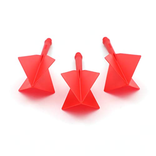 Cuesoul Rost Integrated Dart Shaft And Flights Medium,Red Diamond Shape,Set Of 3 #TOP4