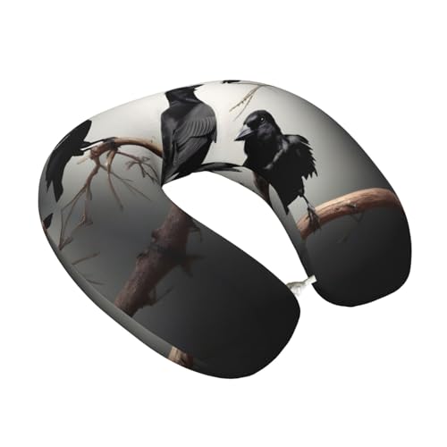 Almohada cuello en U espuma viscoelástica negra miniatura 2