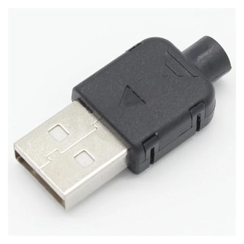 Conectores USB 2.0 Tipo A Macho de 4 pines pack de 10 componentes para soldar cables 3