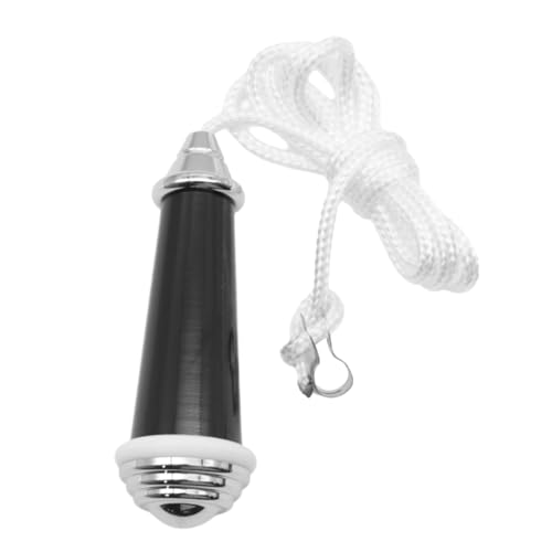 Hoite Interrupteur à tirette pour luminaire de salle de bain, 150 cm, finition chromée, poignée en porcelaine pour luminaire de toilettes, ventilateur de...