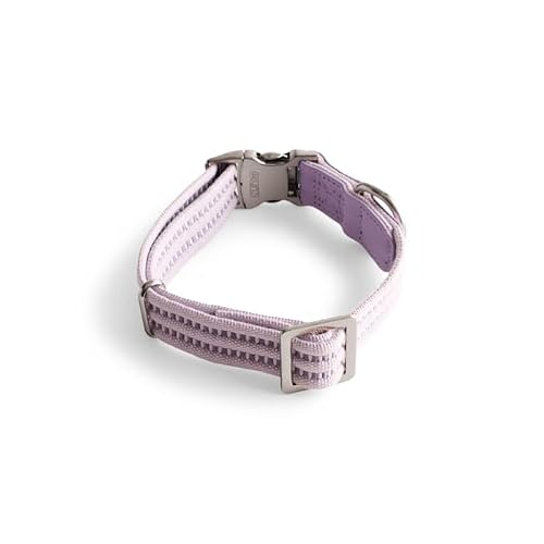Reddy Webbed Dog Collar, Lilac, Medium