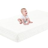 SCHNAUZER HOME Crib Mattress, Dual-Sided Breathable Baby and Toddler Memory Foam Mattress with Removable and Washable Cover, 100% Knitted Fabric, Fits Standard Cribs and Toddler Beds, 52' x 28' x 5'