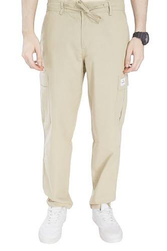 Image of DIVISIVE Men's Loose Fit Linen Blend Cotton Cargo Pants