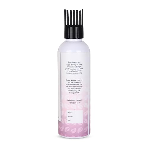 Image of Onion Oil for Hair Care Routine | Nourishing Scalp for Hair Strength & Healthy-Looking Growth | Helps Smooth Texture & Reduce Dryness | Lightweight Oil for Massage & Deep Conditioning