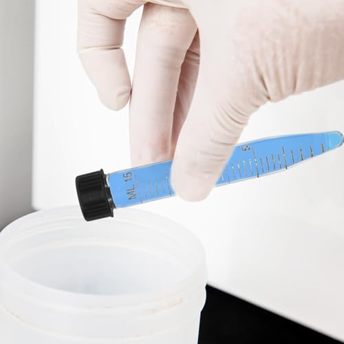 Tubos de centrífuga cónicos de vidrio Healeved de 15 ml con tapa de rosca graduados (10 ud) 6