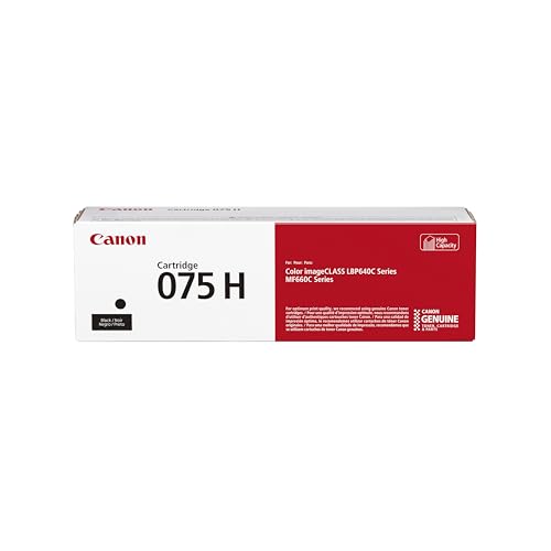 Cartouche de Canon Toner 075 H B noir pour l'équipement d'imprimante laser de secrétariat