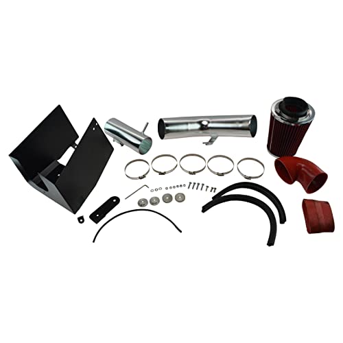 Performance Cold Air Intake CAI with Red Air Filter for F150 Pickup Truck 5.4L