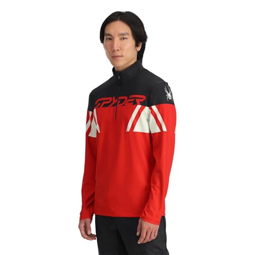 Spyder Men's Podium Half Zip T-Neck Ski Base Layer - Main Image