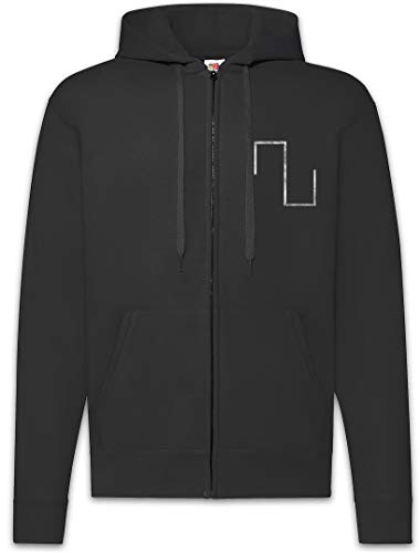 Wave Square Zip Hoodie pour Homme - Sweat à Capuche aux Finitions Soignées