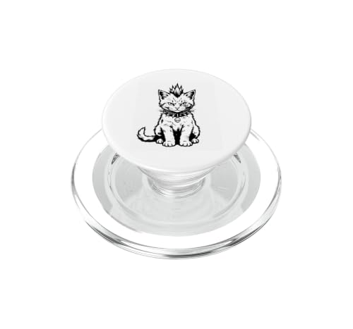 Vêtements Gothiques alternatifs pour Animaux de Compagnie Punk Cat Lover PopSockets PopGrip pour MagSafe